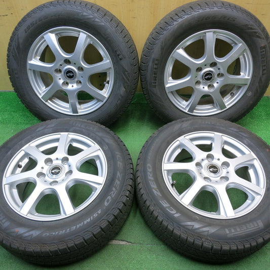 バリ溝！22年！9分★スタッドレス 195/65R15 ピレリ アイス ゼロ アシンメトリコ ravrion P3 ラブリオン 15インチ PCD114.3/5H★5032104NJス