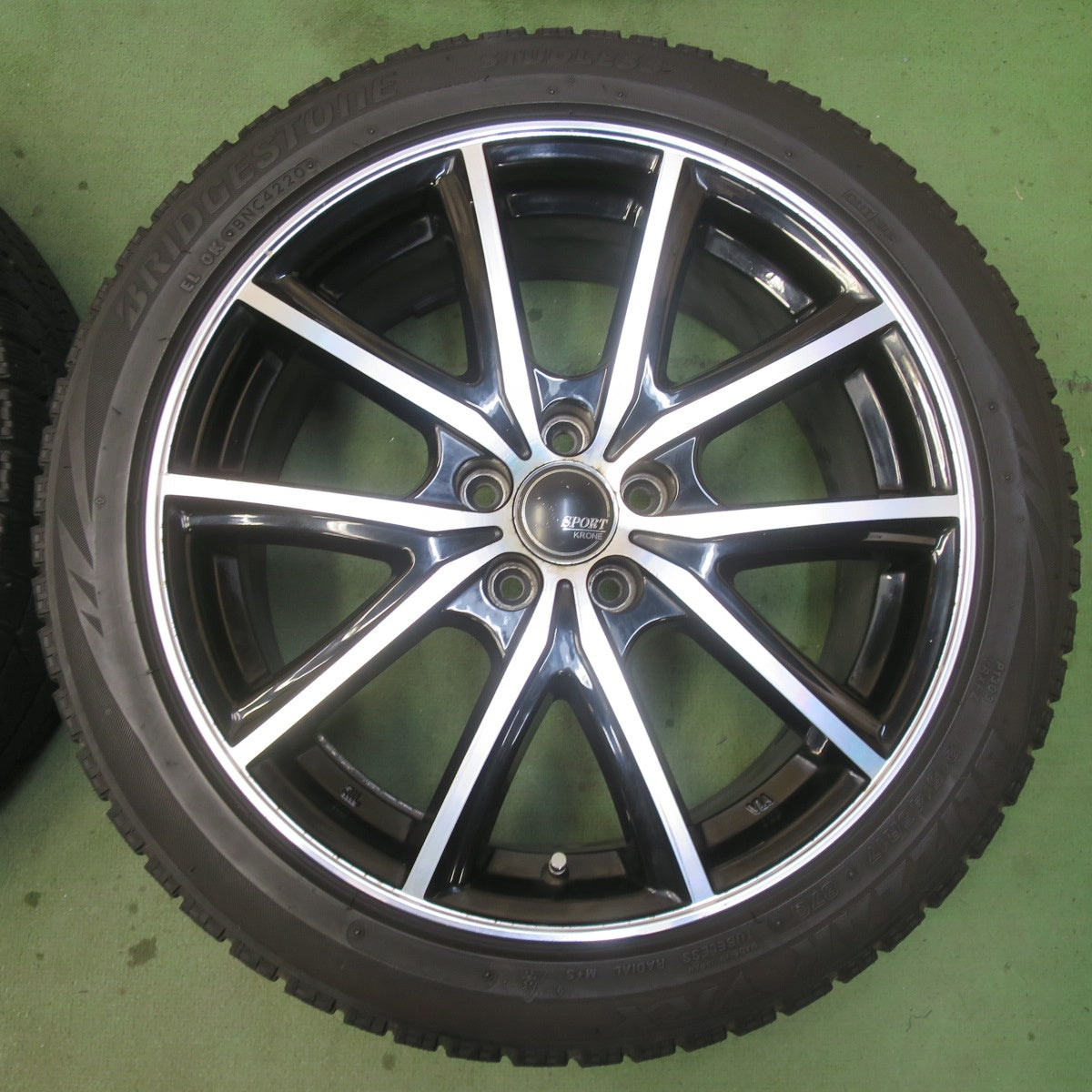 4本価格◎86 BRZ 等 215/45R17 スタッドレス ブリヂストン ブリザック VRX SPORT KRONE スポルト クローネ 17インチ PCD100/5H◎6090705IMス