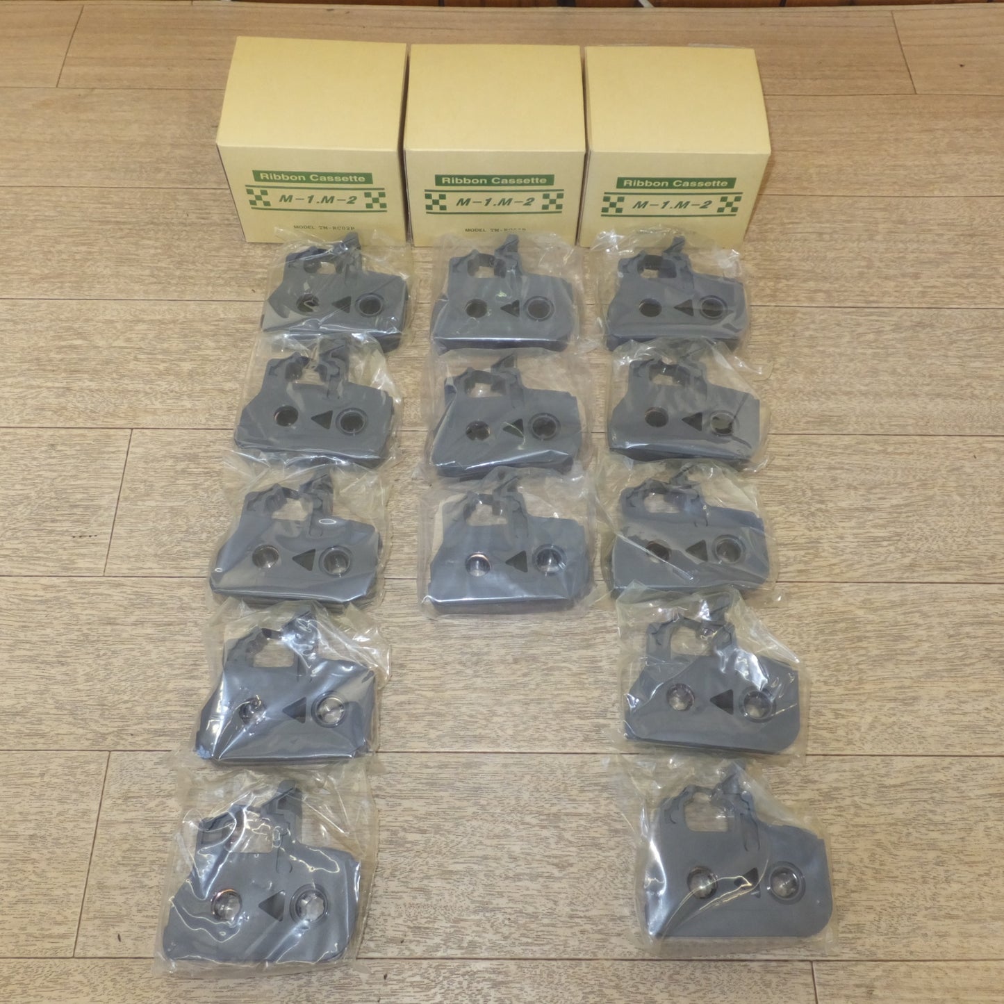 [送料無料] 未使用★キヤノン Canon リボンカセット黒 85m Ribbon Cassette M-1.M-2 TM-RC02B 3478A061[BA]　3箱 計 13個 セット★