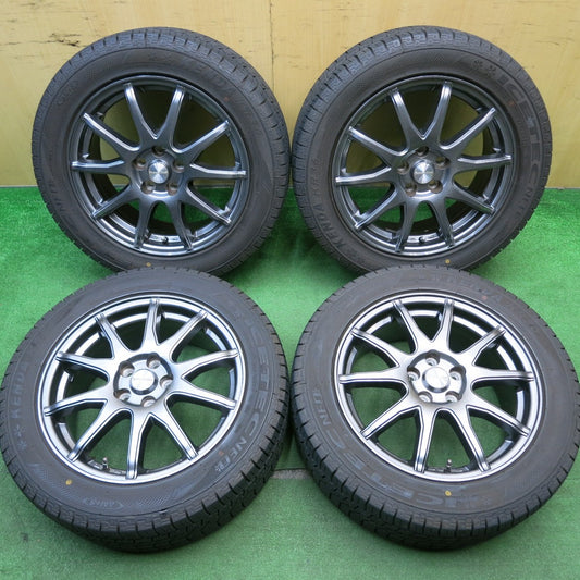 バリ溝！21年！キレイ！8.5分★インプレッサ 等 205/55R16 スタッドレス ケンダ KR36 アイステック ネオ Humanline ヒューマンライン 16インチ PCD100/5H★5050310HAス