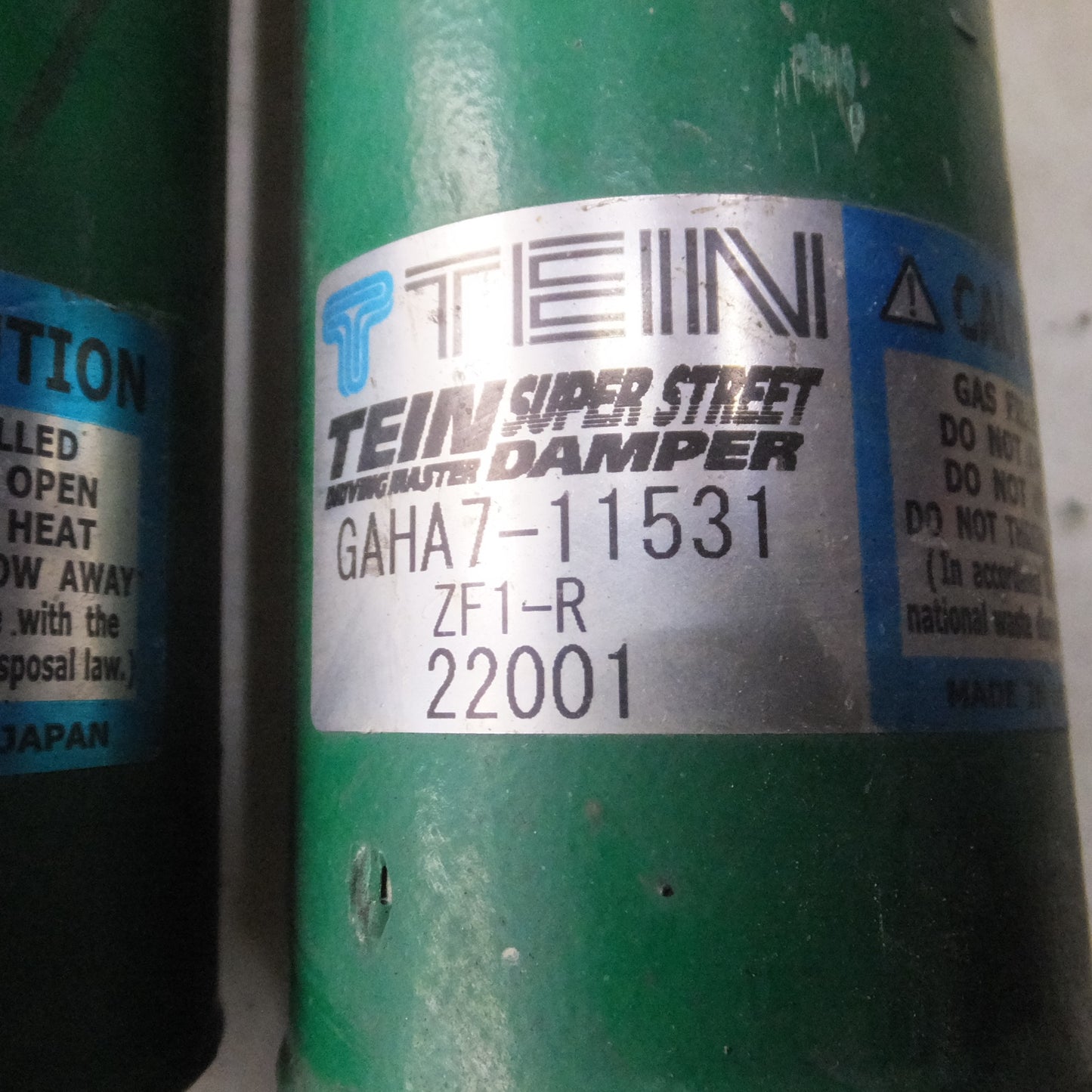 [送料無料] ◆TEIN CR-Z ZF1 車高調 サスペンション GAHA7-11531 GAHA6-11746 ZF1-FL ZF1-FR テイン 現状品◆
