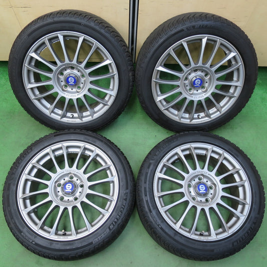 バリ溝！23年！9.5分以上★Sparco PISTA O・Z 215/45R17 ミシュラン CROSSCLIMATE2 スパルコ ピスタ OZ 17インチ PCD114.3/5H★5042102イノ