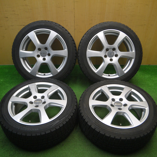 [送料無料] バリ溝！9.5分★ボルボ 等 MAK VINCI 205/50R17 スタッドレス ダンロップ ウインターマックス WM02 17インチ PCD108/5H★4122511Hス
