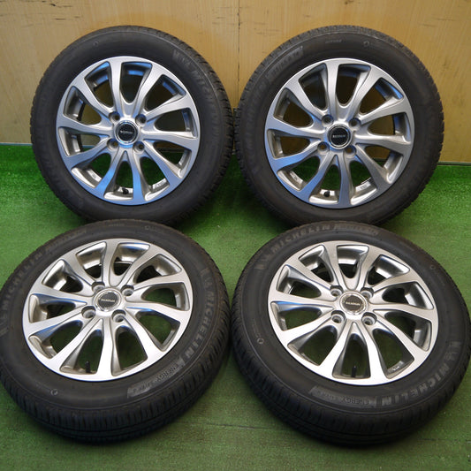 4本価格！23年★155/65R14 ミシュラン エナジーセイバー4 BALMINUM TR10 バルミナ 14インチ PCD100/4H★6032406Hノ