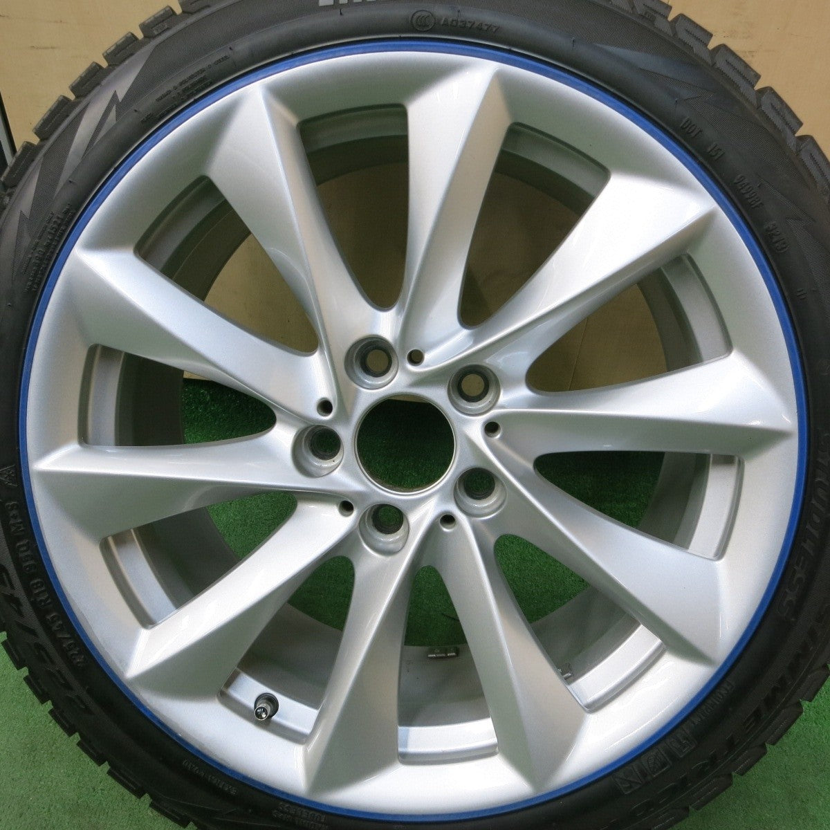 キレイ 1本★BMW F30 F31 3シリーズ 純正 225/45R18 スタッドレス ピレリ アイスアシンメトリコ プラス PCD120/5H★5030402ナス