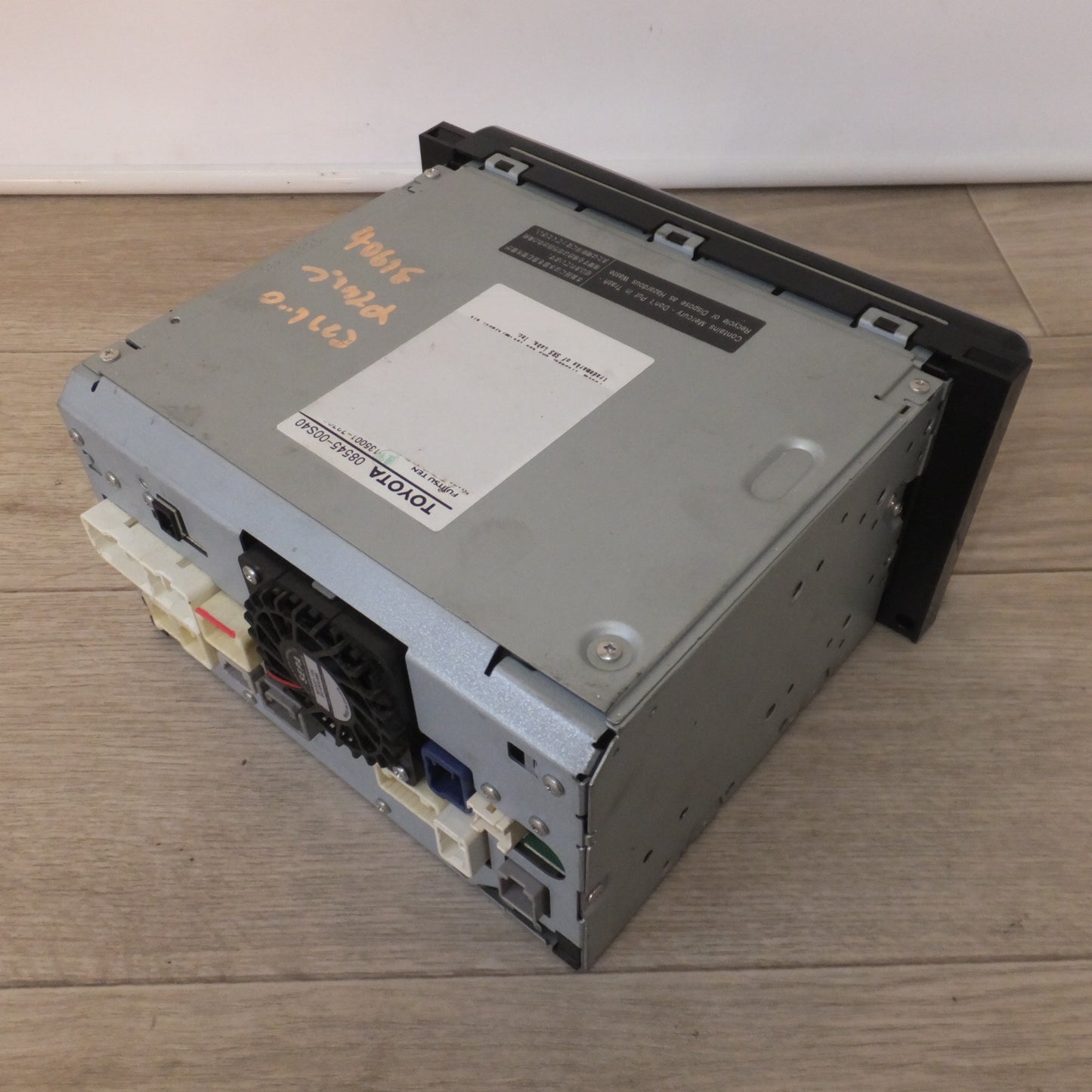 [送料無料] 現状品★富士通テン製 トヨタ 純正 HDDナビゲーション NHDT-W59 08545-00S40 セキュリティロック(11)★