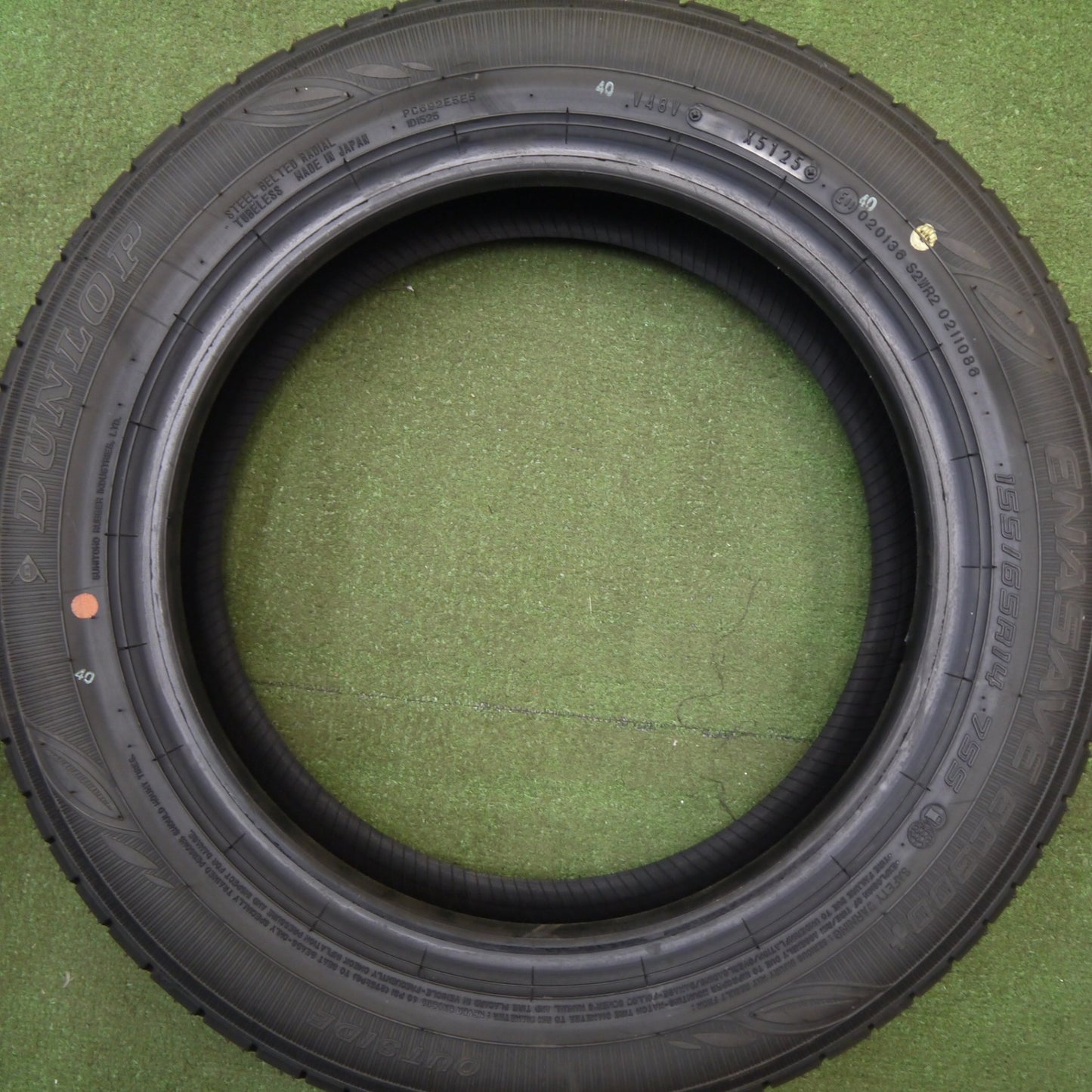 新車外し！25年★155/65R14 ダンロップ エナセーブ EC300+ タイヤ 14インチ N-BOX デイズ ルークス タント ムーヴ ミライース 等★6021806Hノタ