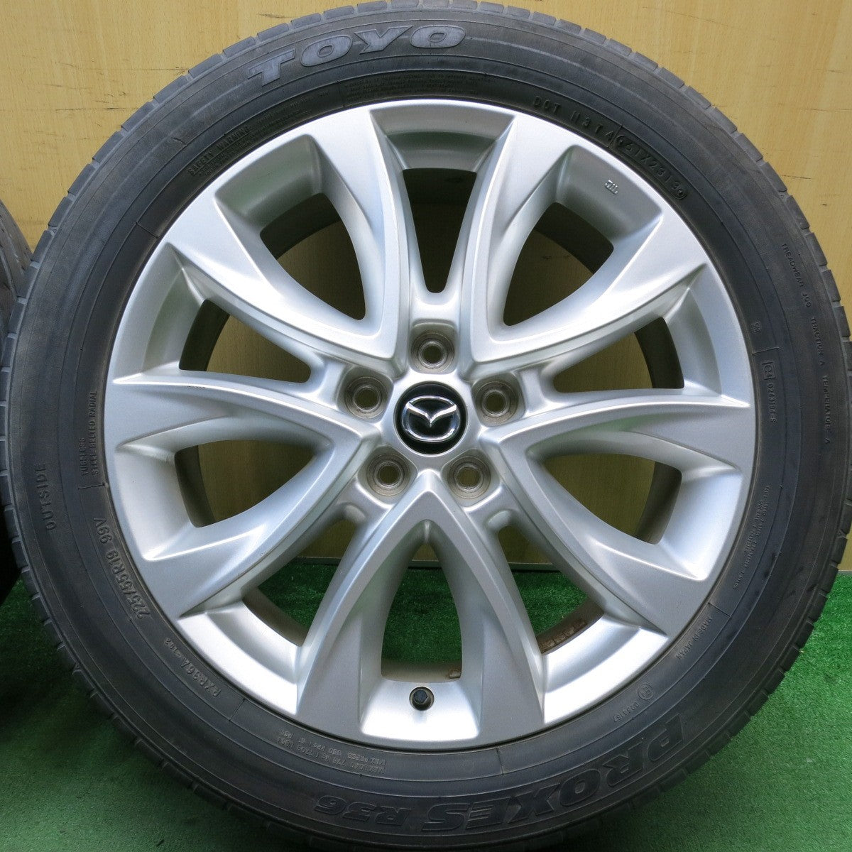 4本価格★マツダ CX-5 純正 225/55R19 トーヨー プロクセス R36 19インチ CX5 PCD114.3/5H★5072609HAノ