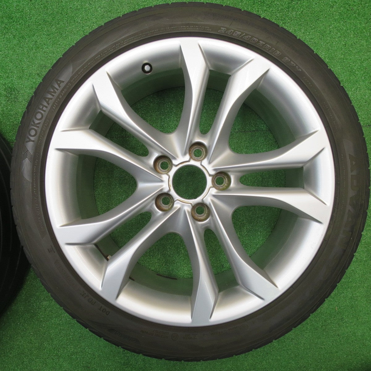 4本価格★アウディ S4 A4 S5 A5 純正 245/40R18 ヨコハマ アドバン スポーツ V105 18インチ PCD112/5H★5102602NJノ