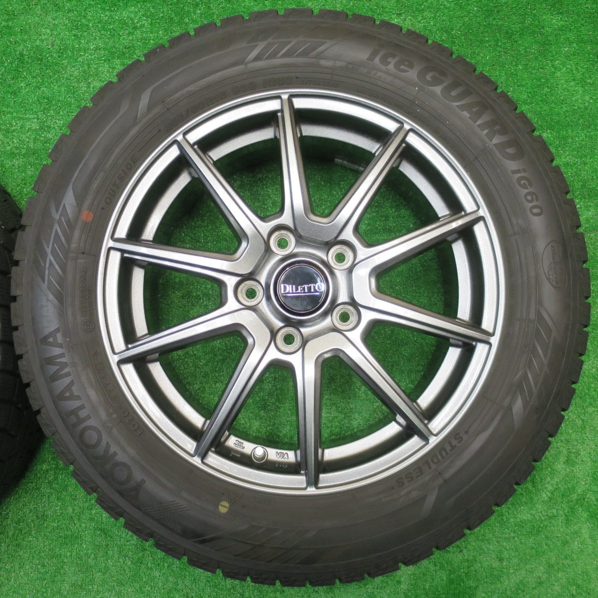 バリ溝！キレイ！9.5分★スタッドレス 205/60R16 ヨコハマ アイスガード iG60 DILETTO ディレット 16インチ PCD114.3/5H★5100805NJス