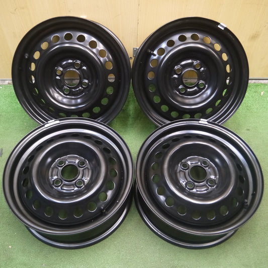 *送料無料* 新車外し★ホンダ フィット 純正 スチール ホイール 15インチ 15×5.5J PCD100/4H★4052105Hホ