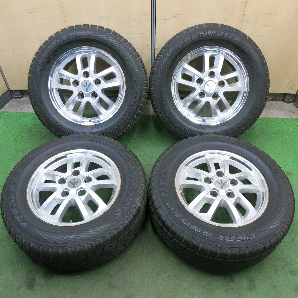 4本価格★Lehrmeister ロードスポーク WR 285/60R18 スタッドレス ヨコハマ ジオランダー i/T-S 18インチ レアマイスター PCD150/5H★6012805ナス