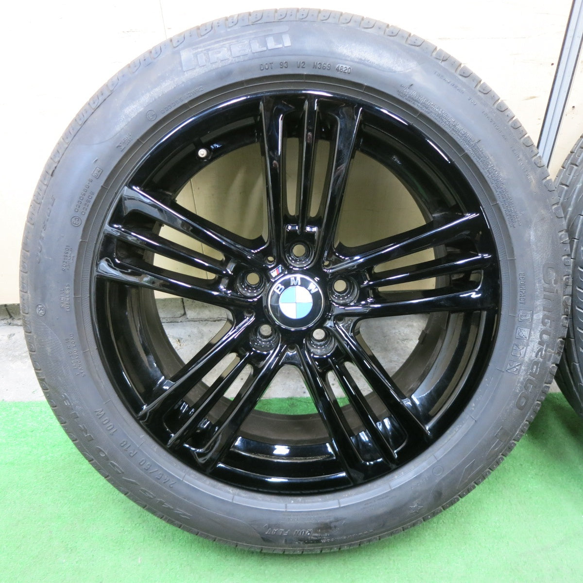 バリ溝！キレイ！9.5分★BMW X3 F25 純正 245/50R18 ピレリ Cinturato P7 ランフラット 18インチ PCD120/5H★6012603ナノ