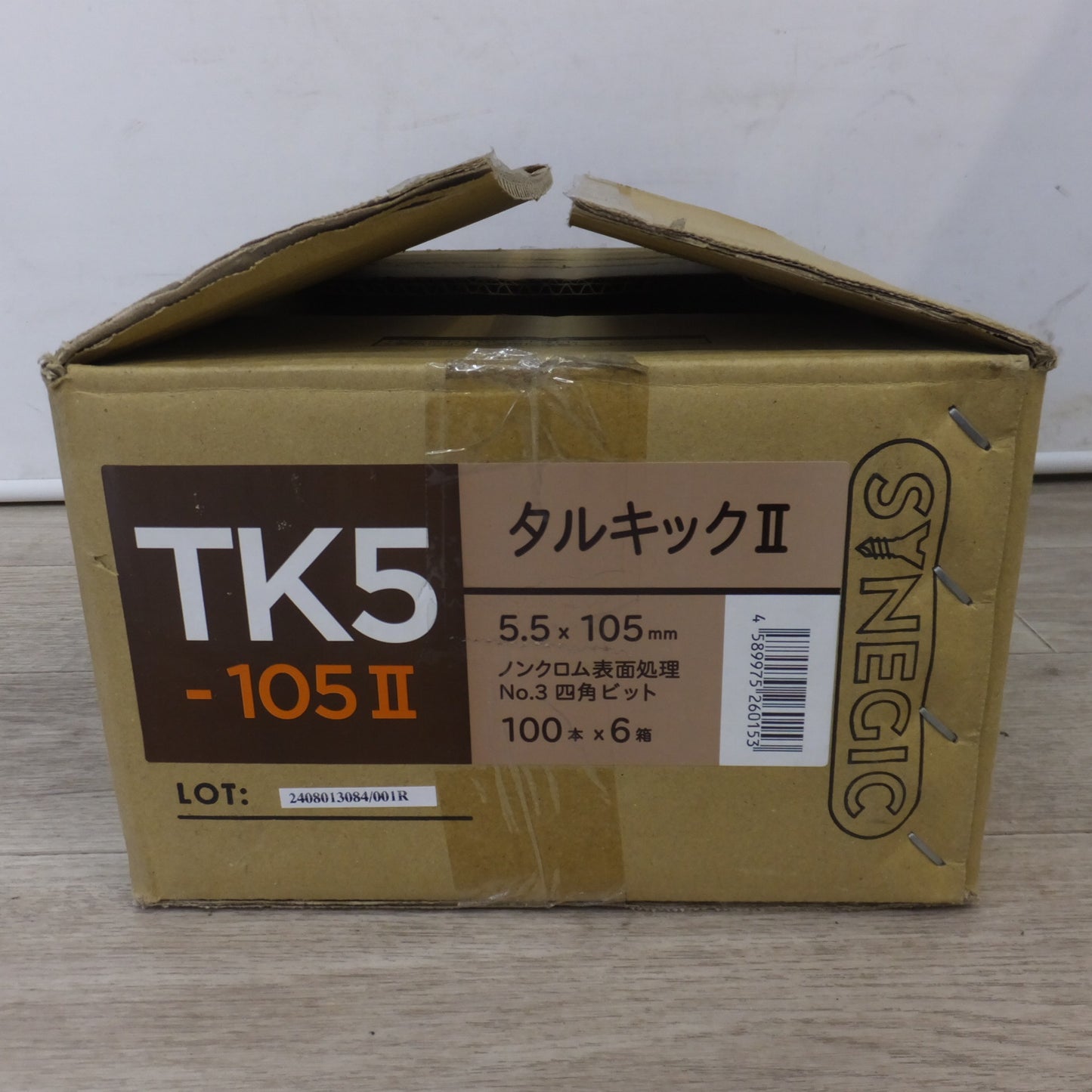 ●複数在庫有●[送料無料] 未使用★シネジック SYNEGIC タルキックII TK5-105II 5.5×105mm 100本 6箱　垂木 ～60mm 軸組工法用★
