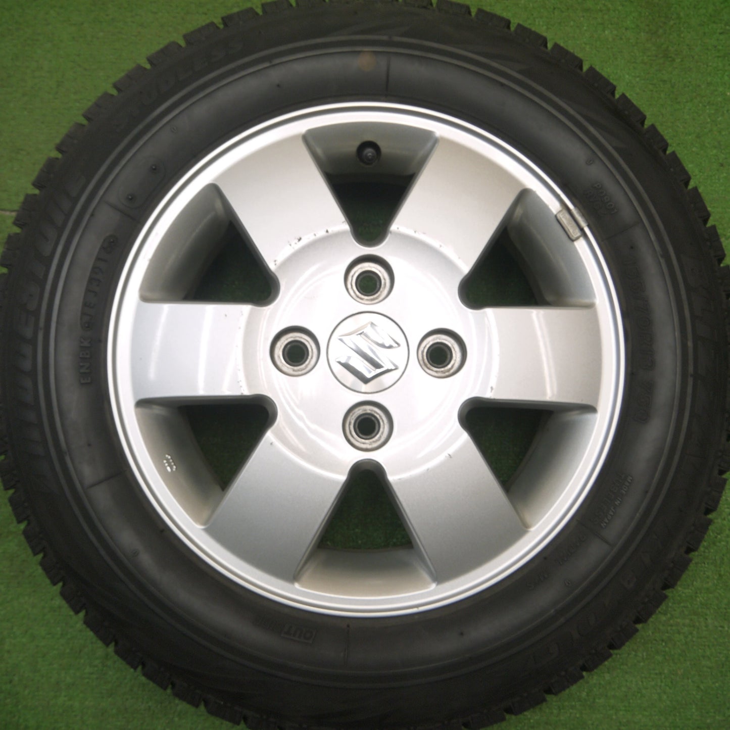[送料無料] 4本価格★スズキ エブリイ ワゴン 純正 155/70R13 スタッドレス ブリヂストン ブリザック REVO GZ 13インチ PCD100/4H★4122701Hス