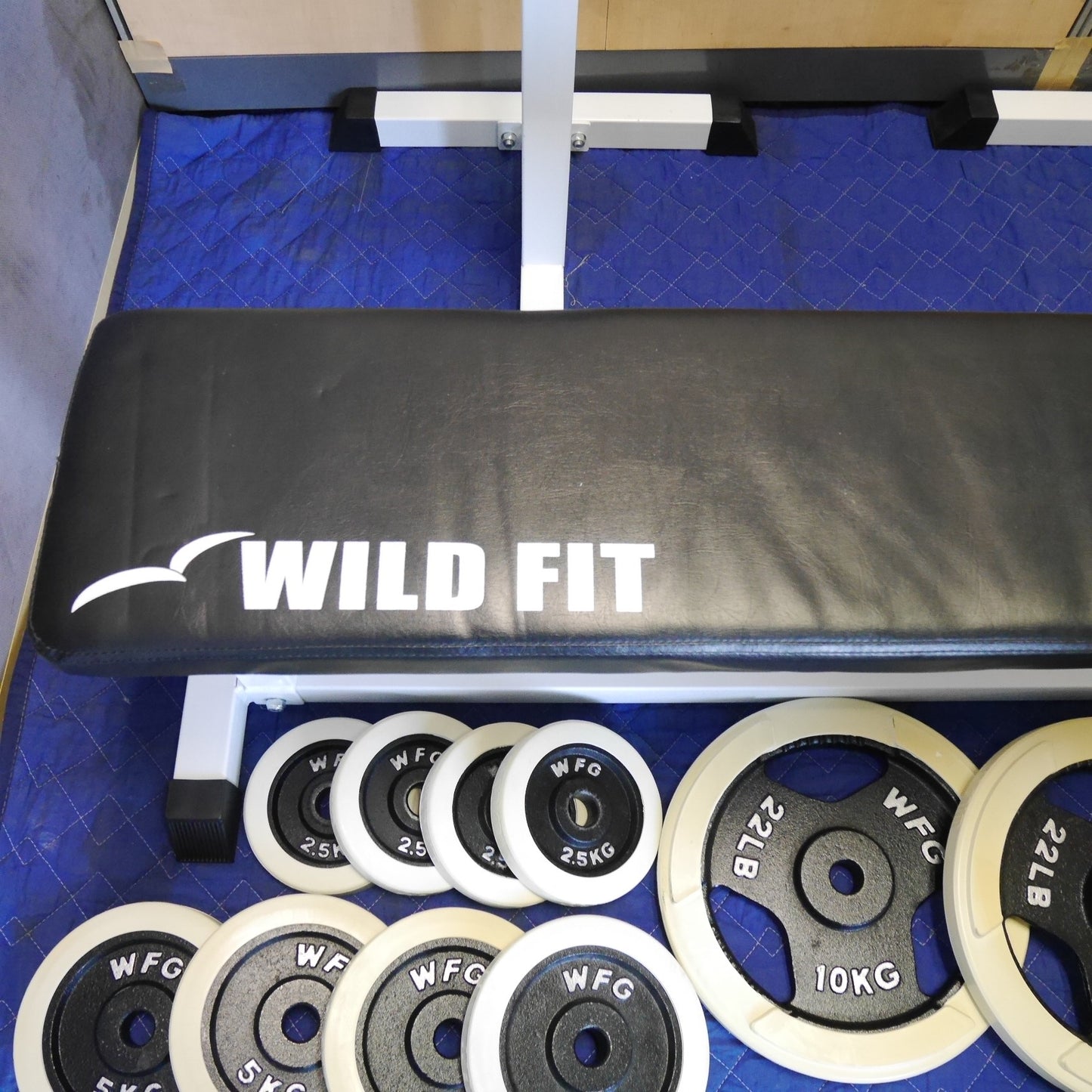【岐阜発 直接引取限定】キレイ☆WILD FIT ベンチ プレス 台 バーベル 型式不明 ワイルド フィット ダンベル トレーニング マシン 筋トレ WFG 22LB☆