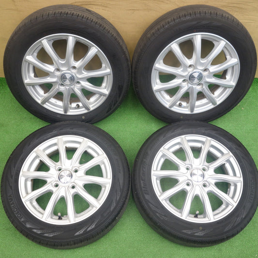 バリ溝！24年！キレイ！8.5分★155/65R14 ヨコハマ BluEarth-RV RV03 CK JOKER ジョーカー ブルーアース 14インチ PCD100/4H★6042302KTノ