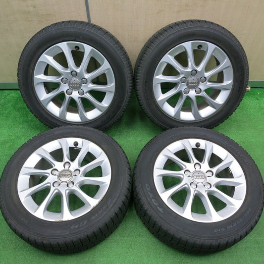 バリ溝！9.5分★アウディ 8V A3 純正 205/55R16 スタッドレス トーヨー ガリット G5 16インチ PCD112/5H★4111503HAス