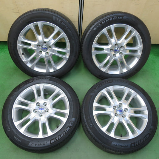 キレイ！21年★ボルボ XC60 純正 215/55R18 ミシュラン プライマシー4 18インチ VOLVO PCD108/5H★5101611イノ