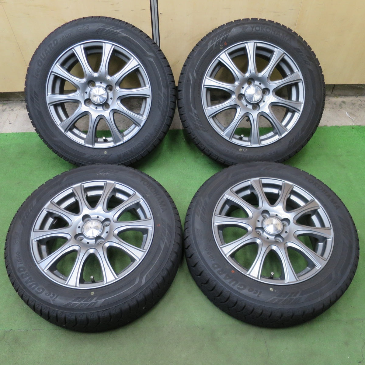 バリ溝！23年！9分◎スタッドレス 175/65R15 ヨコハマ アイスガード iG60 AMALIA アマリア 15インチ PCD100/4H◎6091402NGス