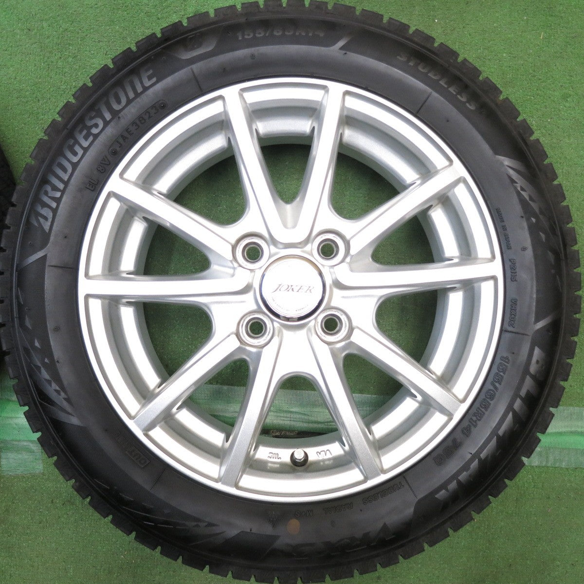 4本価格！23年◎スタッドレス 155/65R14 ブリヂストン ブリザック VRX3 JOKER ジョーカー 14インチ PCD100/4H◎6092604HAス