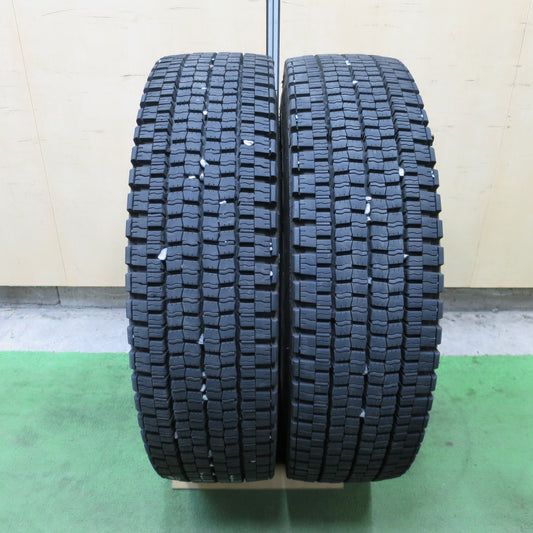バリ溝！23年！9分！2本◎トラック タイヤ 225/80R17.5 123/122L スタッドレス ダンロップ デクテス SP001 DECTES 17.5インチ◎6100605NGスタ