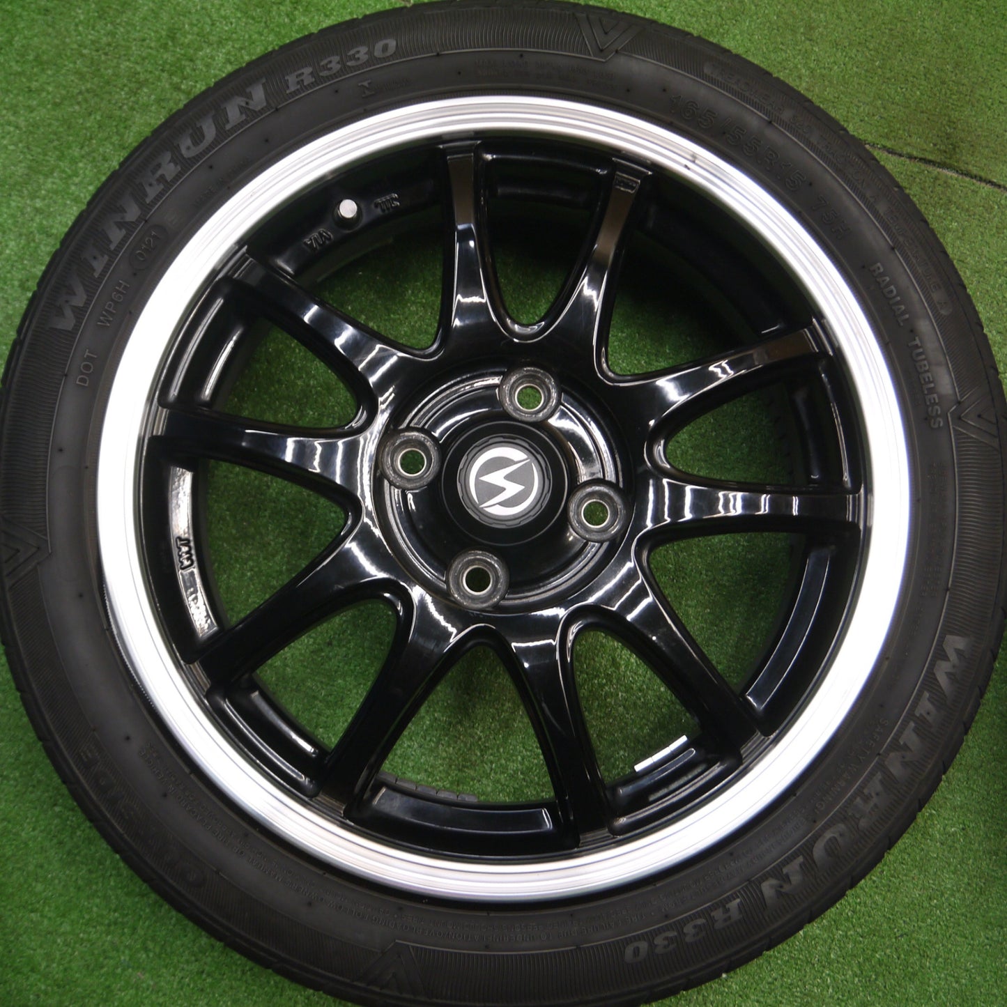[送料無料] 4本価格！21年★S-HOLD 165/55R15 ダンロップ エナセーブ EC300+ ウィンラン R330 S-5V 軽自動車 タント N-BOX 等 PCD100/4H★4121308Hノ
