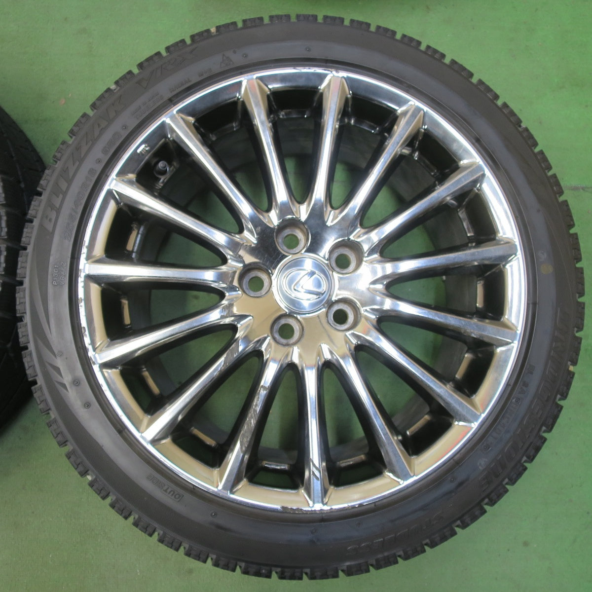 バリ溝！22年！8.5分★レクサス IS 純正 OP 225/50R18 255/40R18 スタッドレス ピレリ アイスゼロ アシンメトリコ ブリヂストン ブリザック VRX 18インチ PCD114.3/5H★5093008イス