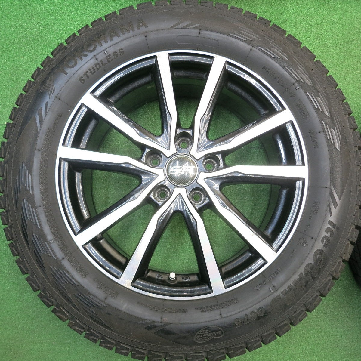 バリ溝！21年！9.5分★スタッドレス 225/65R17 ヨコハマ アイスガード G075 STRANGER ストレンジャー 17インチ PCD114.3/5H★5120607HAス