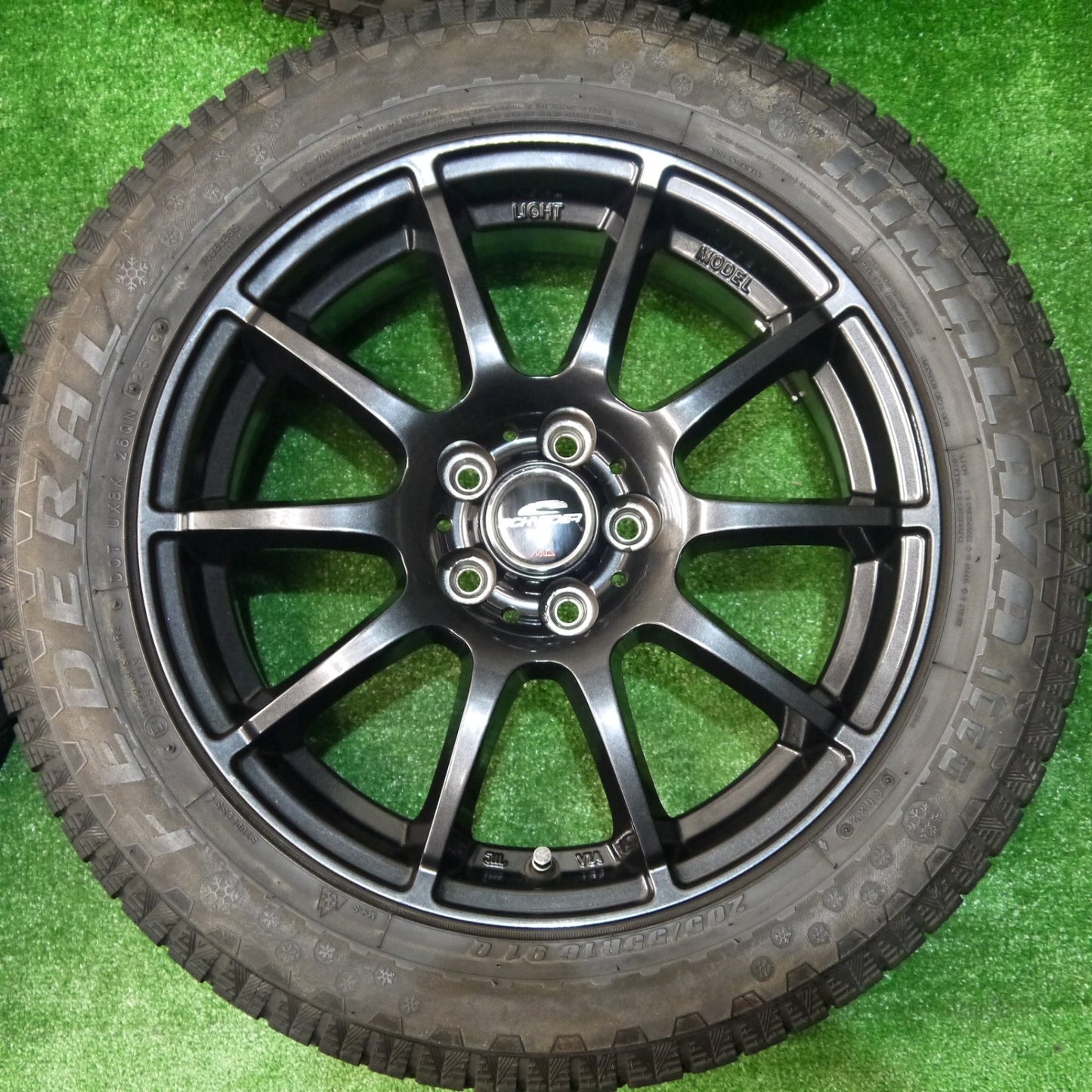 バリ溝！キレイ！9.5分★86 BRZ 等 205/55R16 スタッドレス フェデラル HIMALAYA ICEO SCHNEIDER MiD シュナイダー 16インチ PCD100/5H★5111202KKス