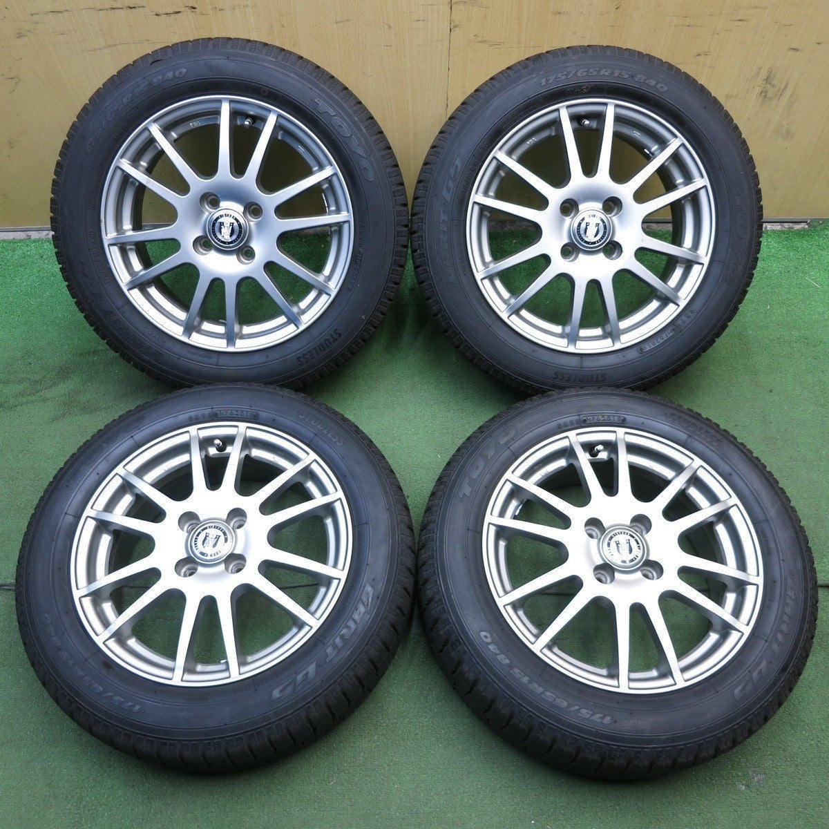 バリ溝！9分★スタッドレス 175/65R15 トーヨー ガリット G5 NIRVANA NV ニルヴァーナ 15インチ PCD100/4H★4020907KKス