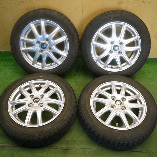バリ溝！キレイ！9分◎スタッドレス 155/65R14 ダンロップ ウインターマックス WM02 STRANGER ストレンジャー 14インチ PCD100/4H◎6062210Hス