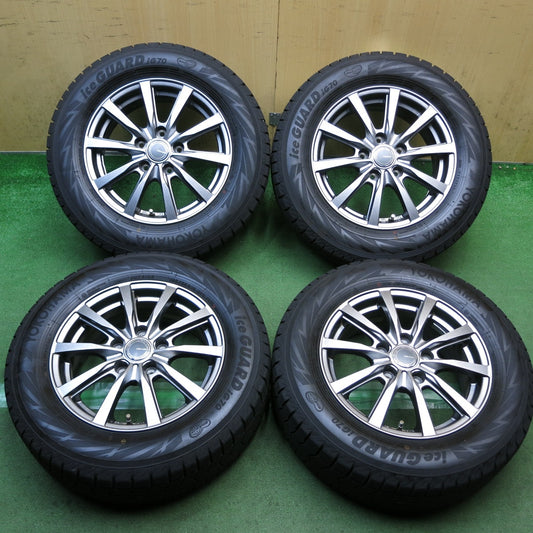 バリ溝！24年！キレイ！9.5分以上◎スタッドレス 195/65R15 ヨコハマ アイスガード iG70 GRASS グラス 15インチ PCD114.3/5H◎6091107KKス