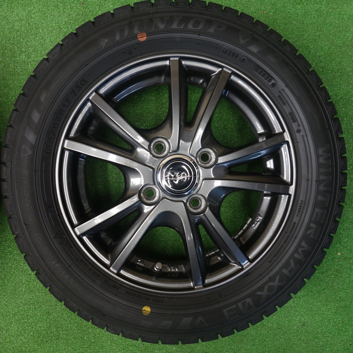 バリ溝！9.5分★スタッドレス 155/65R13 ダンロップ ウインターマックス 03 NIRVANA NV ニルバーナ ニルヴァーナ 13インチ PCD100/4H★6042903KTス