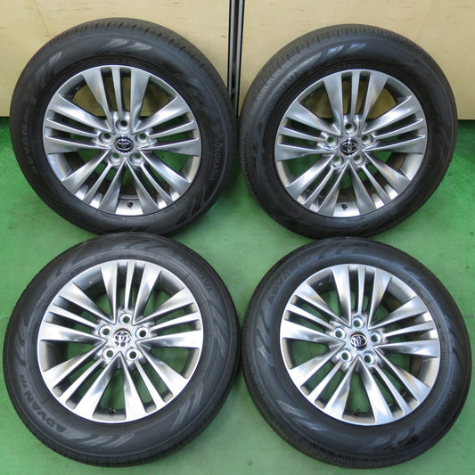 新車外し！24年★トヨタ 40系 アルファード 純正 225/60R18 ヨコハマ アドバン V03 18インチ PCD120/5H★5042306イノ