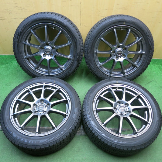 バリ溝！23年！キレイ！9.5分★スタッドレス 215/50R18 ブリヂストン ブリザック VRX2 SCHNEIDER シュナイダー 18インチ PCD114.3/5H★5092009HAス