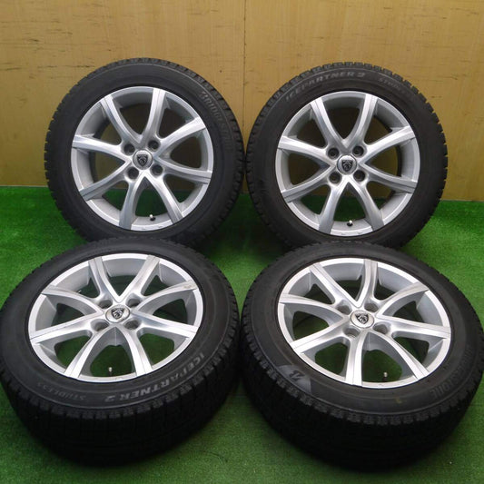 バリ溝！23年！キレイ！9.5分★プジョー 等 MAK アンチバス 205/55R16 スタッドレス ブリヂストン アイスパートナー2 16インチ PCD108/4H★4122304Hス