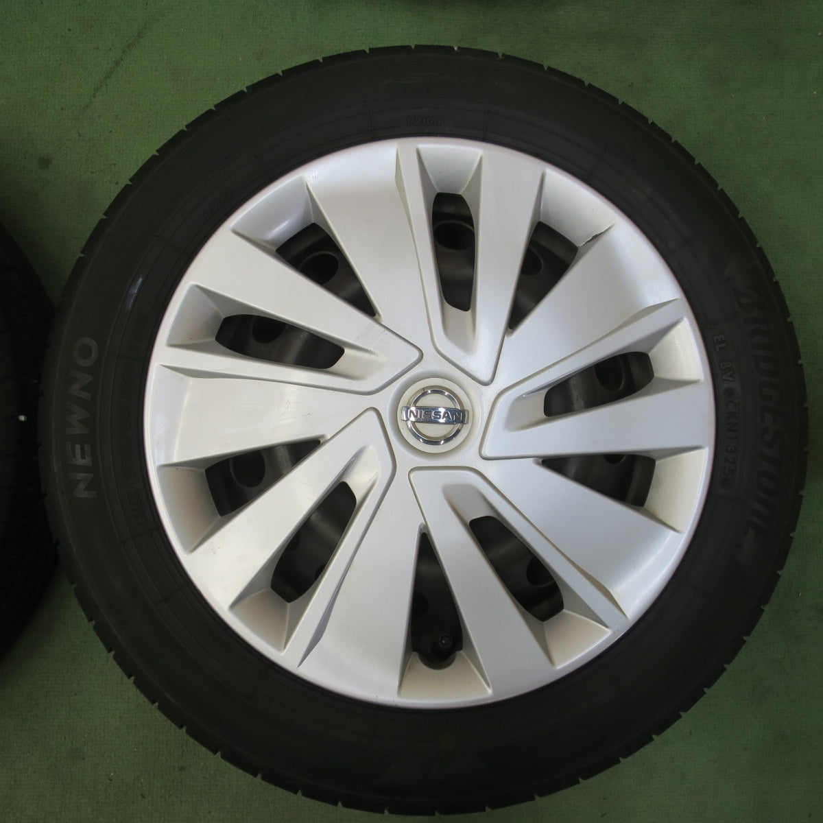 バリ溝！25年！9分★日産 デイズ 純正 スチール 155/65R14 ブリヂストン NEWNO ニューノ 14インチ PCD100/4H★6050809イノ