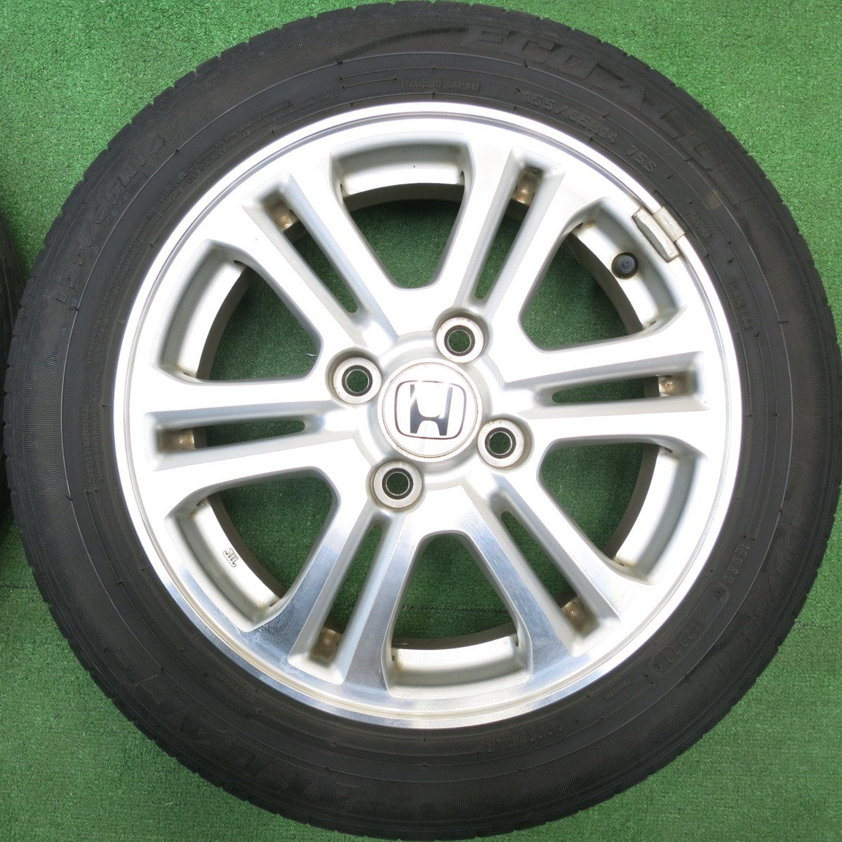 4本価格！22年★ホンダ N-BOX 純正 155/65R14 アレージ エコ AL02 ALLAGE ECO 14インチ Nボックス NBOX PCD100/4H★5122004HAノ