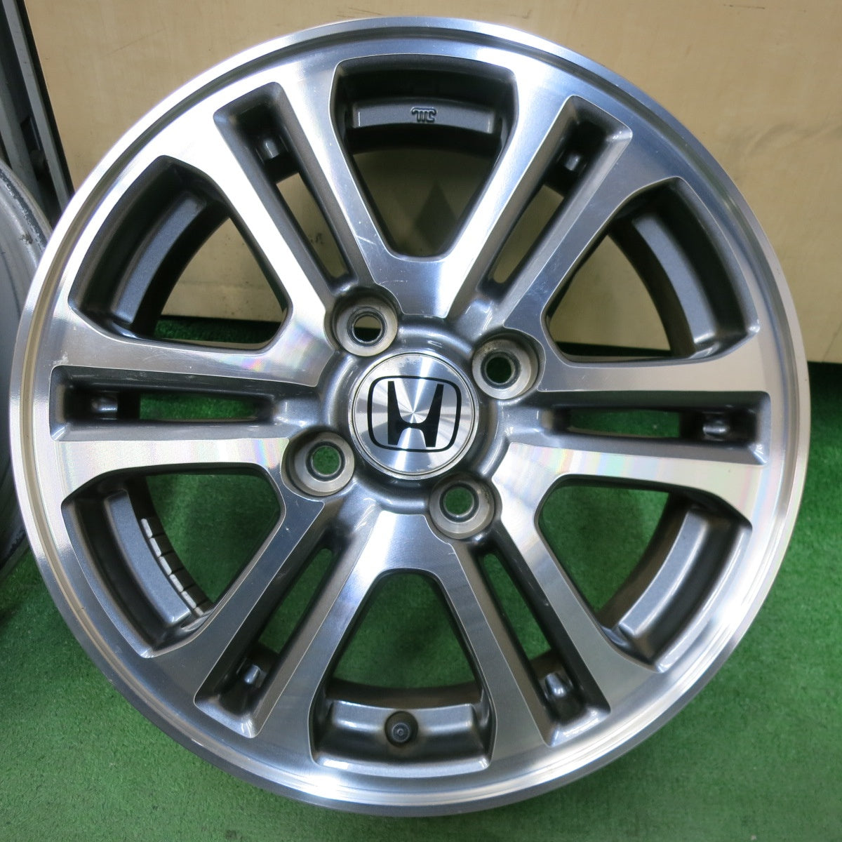 [送料無料] 4本価格★ホンダ N-BOX 純正 ホイール 14インチ 14×4.5J Nボックス PCD100/4H★5021007SYホ