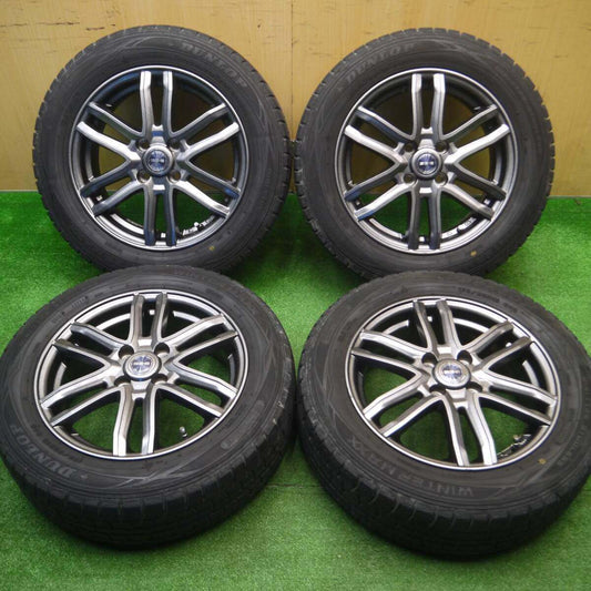 4本価格★スタッドレス 175/65R15 ダンロップ ウインターマックス WM01 SG-E 社外 アルミ 15インチ PCD100/4H★4093005Hス