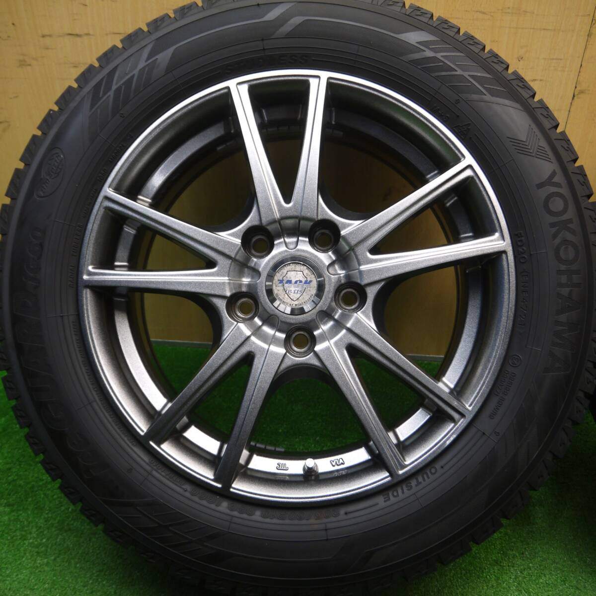 バリ溝！21年！キレイ！ほぼ10分★スタッドレス 205/60R16 ヨコハマ アイスガード iG60 ZACK JP-115 MONZA ザック 16インチ PCD114.3/5H★5011515Hス