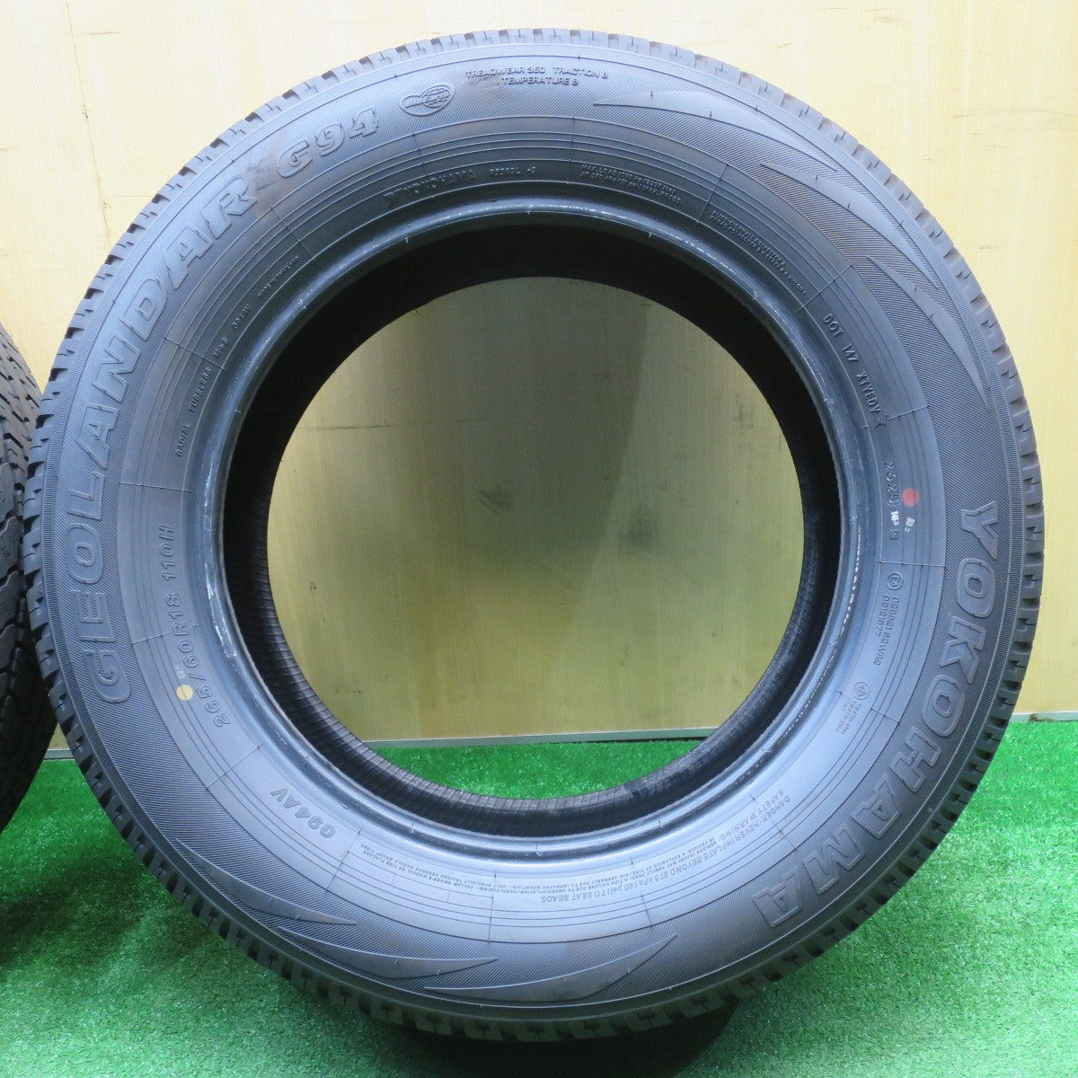 新車外し！25年★265/60R18 ヨコハマ ジオランダー G94 タイヤ 18インチ プラド ハイラックス サーフ トライトン パジェロ 等★5110802NJノタ