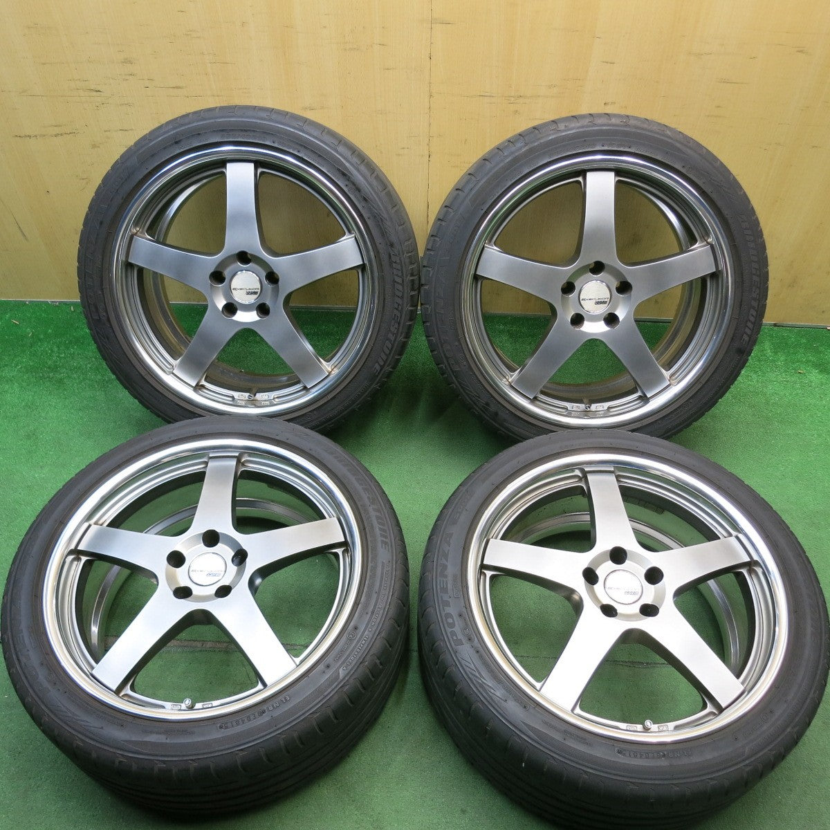 キレイ★ベンツ 等 SSR EXECUTOR EX01 タナベ 255/40R19 ブリヂストン ポテンザ S001 エグゼキューター 19インチ PCD112/5H★6052808HAノ