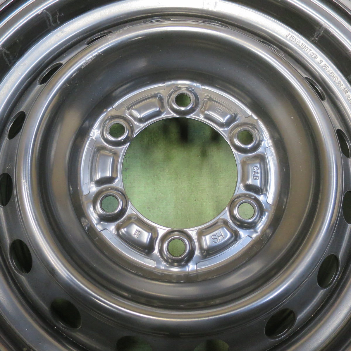 バリ溝！25年！9.5分◎トヨタ 200系 ハイエース 純正 スチール 195/80R15 107/105S ダンロップ SP175N 15インチ PCD139.7/6H◎6062607イノ
