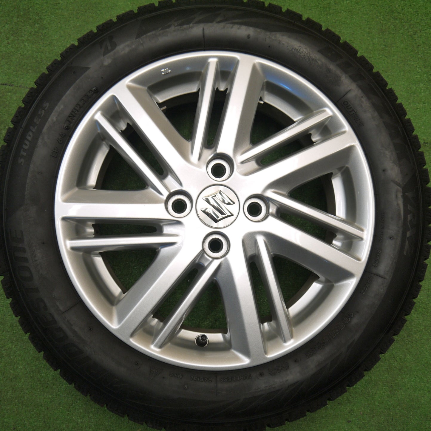 キレイ！23年★スズキ MA37S ソリオ 純正 165/65R15 スタッドレス ブリヂストン ブリザック VRX2 15インチ PCD100/4H★5111706Hス