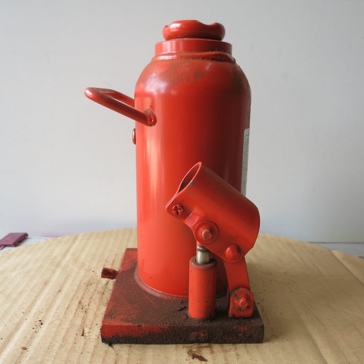 [送料無料] ◆マサダ 油圧 ジャッキ HP-15N 工具 15TON 15ton 15トン 15000kg 油圧式 オイル だるま ダルマ 車載 自動車 点検 整備④◆