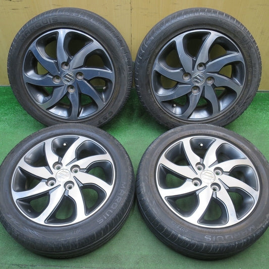 バリ溝！22年！9.5分★スズキ パレット 純正 165/55R14 マーキス CST MR61 14インチ PCD100/4H★6032702NJノ