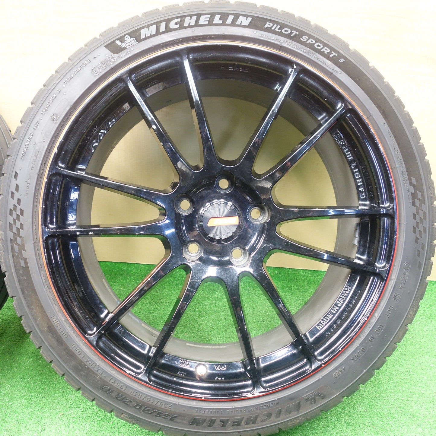 4本価格！22年★RAYS gram LIGHTS GL-57XTREME 235/40R18 ミシュラン パイロット スポーツ5 レイズ グラムライツ 18インチ PCD114.3/5H★5122101KTノ