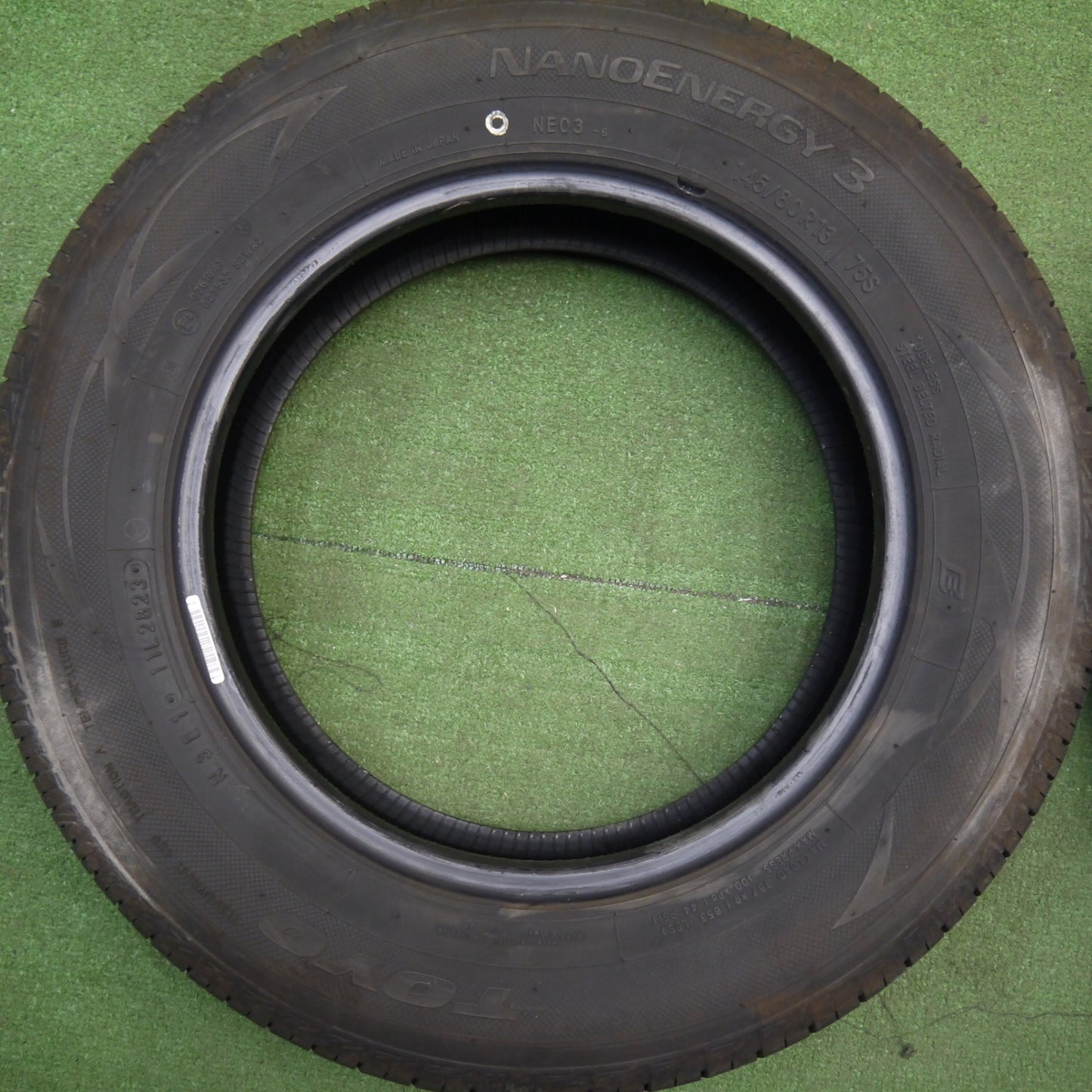 バリ溝！23年！8.5分★145/80R13 トーヨー ナノエナジー3 タイヤ 13インチ ムーヴ タント ミライース アルト ワゴンR 等★6022410Hノタ